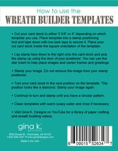 Cargar imagen en el visor de la galería, Gina K. Designs - Tools - Templates New &amp; Improved. The new and improved Wreath Builder Template 2-pack includes two templates and two positioning stars to make 3 3/4&quot; wreaths and 4&quot; wreaths. Available at Embellish Away located in Bowmanville Ontario Canada.
