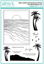 Load image into Gallery viewer, Gina K. designs - Stamps - Oceans Of Love. Oceans of Love is a stamp set by Hannah Drapinski. This set is made of premium clear photopolymer and measures 6&quot; X 8&quot;. Made in the USA. Available at Embellish Away located in Bowmanville Ontario Canada.
