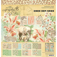 Charger l&#39;image dans la galerie, Graphic 45 - Collection Pack 12&quot;X12&quot; - Wild &amp; Free. This collection includes 2 each of all 8 double-sided papers, 1 each of 2 6x12 cover-weight stickers. Made in USA. Available at Embellish Away located in Bowmanville Ontario Canada.
