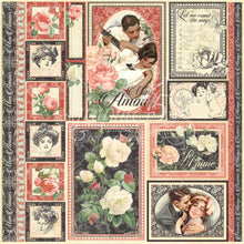 Load image into Gallery viewer, Graphic 45 - Collector&#39;s Edition Pack 8&quot;X8&quot; - Mon Amor. The perfect addition to your cards, scrapbooks and other paper crafts! This package contains 24 8x8 inch double-sided papers in 12 designs (two of each design). Archival quality. Made in USA. Available at Embellish Away located in Bowmanville Ontario Canada.

