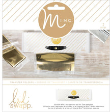 Load image into Gallery viewer, Heidi Swapp-Minc Foil Transfer Folders. The perfect addition to your paper crafting projects! Use with Minc foil applicator and foil (sold separately). Imported.  Available Options: Two 6-1/4x6-1/4 inch or One 12x6-1/4 inch transfer folder and One 14x12-1/4 inch. Each sold separately. Available at Embellish Away located in Bowmanville Ontario Canada.
