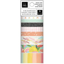 Load image into Gallery viewer, Heidi Swapp - Sun Chaser - Washi Tape Rolls 8/Pkg. this set includes 8 rolls, each roll containing 6 yards. Available at Embellish Away located in Bowmanville Ontario Canada.
