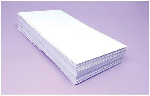 Hunkydory Crafts - Bright White - 100gsm - Envelopes -Size DL. These bright-white diamond-flap envelopes are manufactured in the UK from 100gsm uncoated paper with a lovely smooth finish. This pack contains approximately 50 envelopes sized 110mm x 220mm which are perfect for DL tall cards. Available at Embellish Away located in Bowmanville Ontario Canada.