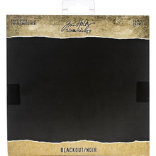 Load image into Gallery viewer, Idea-Ology - Kraft Stock Cardstock Pad 8&quot;X8&quot; - 24/Pkg - Blackout. A collection of printed paper that can be embossed and sanded to reveal the kraft foundation. This package contains 24 8x8 inch cardstock sheets. Imported. Available at Embellish Away located in Bowmanville Ontario Canada.
