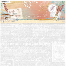 Load image into Gallery viewer, The Vellum Sheets Letter, Newspaper &amp; Dried Flowers set includes six 8 x 8 inch vellum sheets, with 3 designs, 2 of each design. Part of Jenine&#39;s Mindful Art Collection.  8 x 8 inch vellum sheets 6 sheets, 3 designs Available at Embellish Away located in Bowmanville Ontario Canada.
