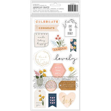 Load image into Gallery viewer, American Crafts - Jen Hadfield - Peaceful Heart - Thickers Stickers - 134/Pkg - Phrase. Imported. Available at Embellish Away located in Bowmanville Ontario Canada.
