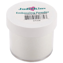 Load image into Gallery viewer, Judikins - Embossing Powder - 2oz - Iridescent Sparkle. What a beautiful way to add color, dimension and sparkle to anything you make with stamping. Clear thick embossing powder with clear glitter that hints of color. Sparkle color changes with added heat. Available at Embellish Away located in Bowmanville Ontario Canada.
