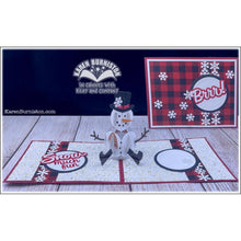 Load image into Gallery viewer, Karen Burniston - Dies Snowman - Pop-Up. Available at Embellish Away located in Bowmanville Ontario Canada. card Example.
