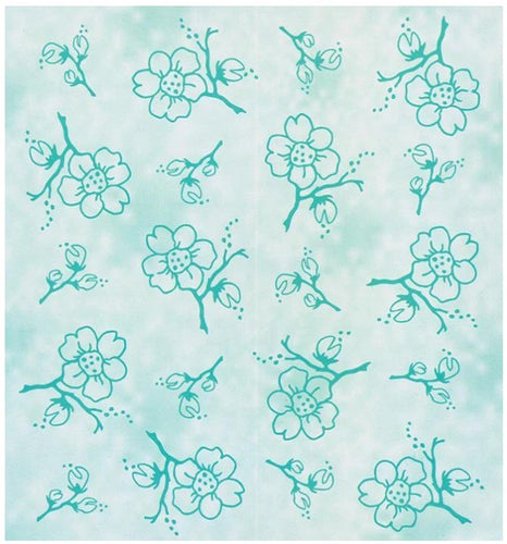 Leane Creatfief  - Lea'bilities Embossing Folder - Blossom. A beautiful floral embossing folder that would work great as a background for any occasion on your cards or layouts. Size: 6