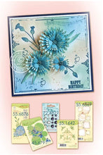 Load image into Gallery viewer, Leane Creatief - Lecreadesign Deco Clear Stamp - Cornflower 3D. Use this stamp set alone, or in combination with the Cornflower multi die set to add detail to your die cut projects. Available at Embellish Away located in Bowmanville Ontario Canada.
