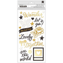 Charger l&#39;image dans la galerie, Maggie Holmes - Thickers Stickers - Round Trip - Wander Phrase/Puffy - 66/Pkg. Available at Embellish Away located in Bowmanville Ontario Canada.
