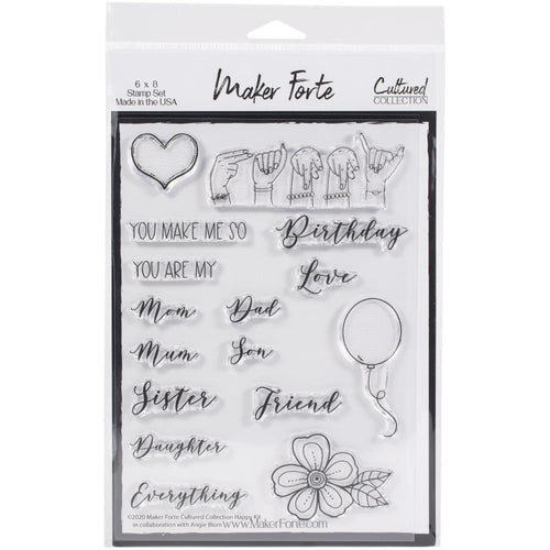 Maker Forte - Cultured Collection - Clear Stamps - 6