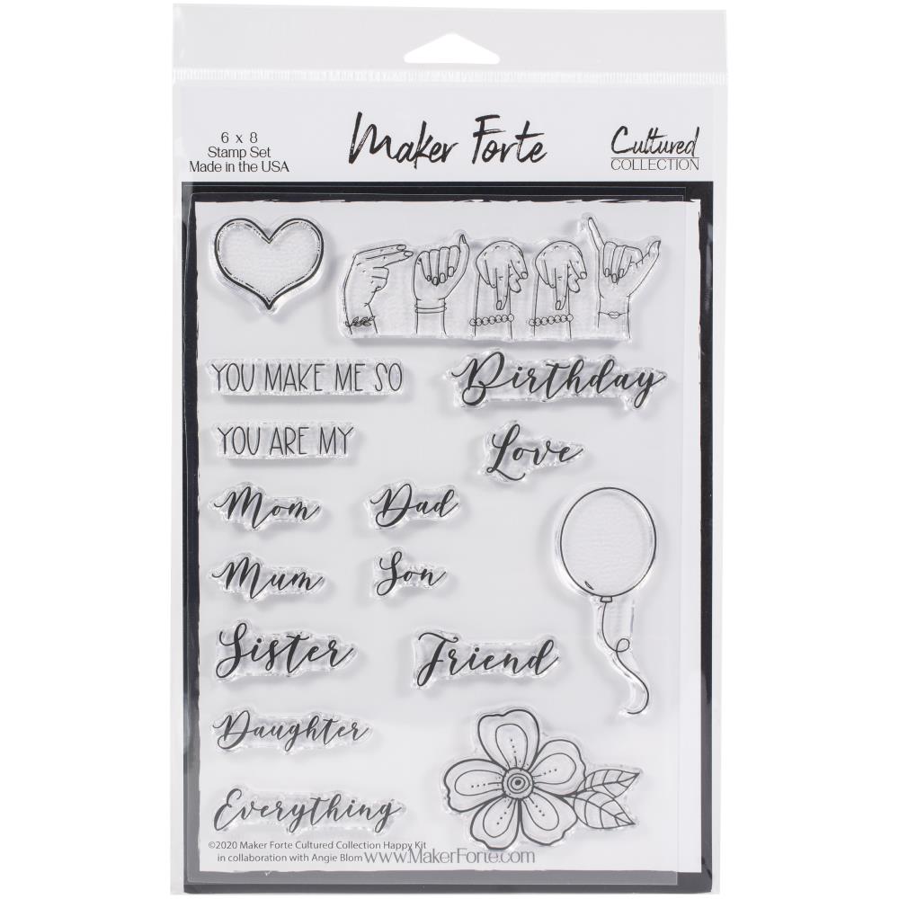 Maker Forte - Cultured Collection - Clear Stamps - 6