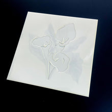 Load image into Gallery viewer, Maker Forte - Layered Stencils By Alex Syberia 6&quot;X6&quot; - I Adore You.  Available at Embellish Away located in Bowmanville Ontario Canada. Beautiful Calla Lily Flower.
