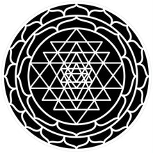 Charger l'image dans la galerie, Maker Forte - Stencils 6"X6" - Sacred Geometry - Sri Yantra. Made in the USA. Available at Embellish Away located in Bowmanville Ontario Canada.
