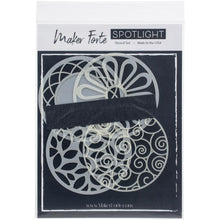 Load image into Gallery viewer, Maker Forte - Stencils Spotlight Insert - Collection 1. this package includes 4 circle dies that measure 3.5&quot; and designed to coordinate with the Spotlight Stencil Line. Made in USA. Available at Embellish Away located in Bowmanville Ontario Canada.
