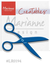 Cargar imagen en el visor de la galería, Marianne Design - Creatables Dies - Scissors. A Creatable die element for cutting and embossing. Easy and fun to use in the Cuttlebug. Perfect for creating unique and beautiful designs on scrapbook pages and cards. Approx. Size: 2&quot;. Available at Embellish Away located in Bowmanville Ontario Canada.. Available at Embellish Away located in Bowmanville Ontario Canada.
