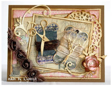 Cargar imagen en el visor de la galería, Marianne Design - Creatables Dies - Scissors. A Creatable die element for cutting and embossing. Easy and fun to use in the Cuttlebug. Perfect for creating unique and beautiful designs on scrapbook pages and cards. Approx. Size: 2&quot;. Available at Embellish Away located in Bowmanville Ontario Canada. Card example by brand ambassador.
