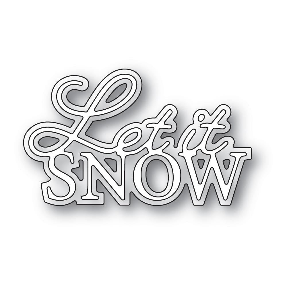 Memory Box - Dies - Let It Snow Posh Script. Available at Embellish Away located in Bowmanville Ontario Canada.