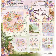 Load image into Gallery viewer, Memory Place - Collection Pack 12&quot;X12&quot; - Sunshine Meadows. The perfect addition to scrapbook pages, cards and more! This Memory Place 12x12 inch Collection Pack contains 12 double-sided printed papers, 2 of each design. Imported. Available at Embellish Away located in Bowmanville Ontario Canada.
