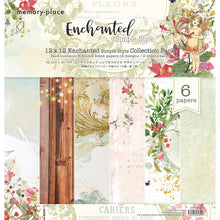 Load image into Gallery viewer, Memory Place - Double-Sided Paper Pack 12&quot;X12&quot; - 6/Pkg - Simple Style Enchanted. This pack includes 6 double-sided papers, 3 designs, 2 sheets each. Made in Japan. Available at Embellish Away located in Bowmanville Ontario Canada.
