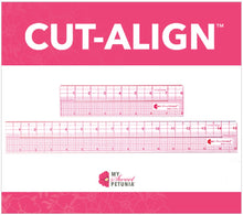 Load image into Gallery viewer, My Sweet Petunia - Cut Align - Sometimes a ruler or a paper trimmer aren&#39;t enough for the unique needs of a papercrafter. The Cut-Align fills in all the gaps by combining precision measurement with precision cutting on even the smallest scale.  Size: Small ruler is 8 inches, Large ruler is 15 inches. Available at Embellish Away located in Bowmanville Ontario Canada.

