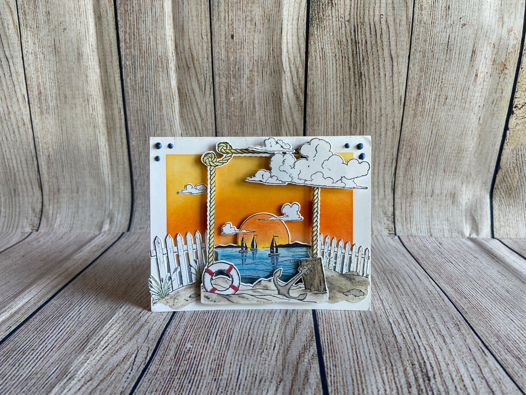 Nautical Sunsets Greeting Card