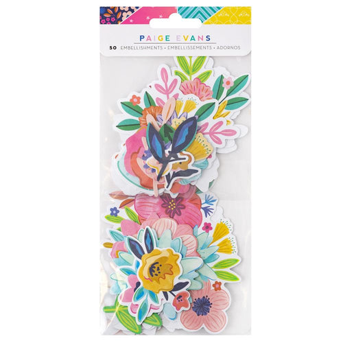 Paige Evans - Ephemera Cardstock Die-Cuts - Floral - Blooming Wild. Available at Embellish Away located in Bowmanville Ontario Canada.