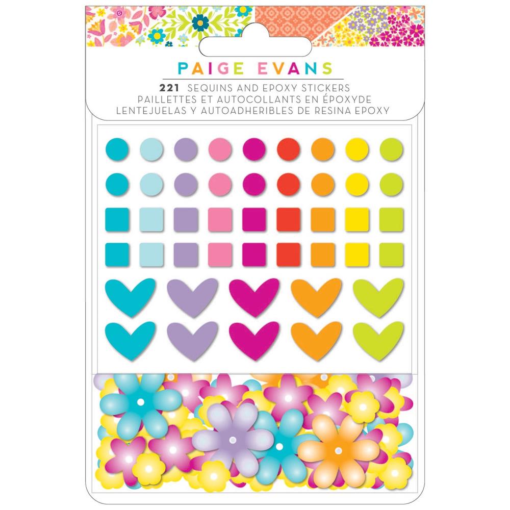 Paige Evans - Splendid - Stickers - Sequin & Epoxy - 221/Pkg. Available at Embellish Away located in Bowmanville Ontario Canada.