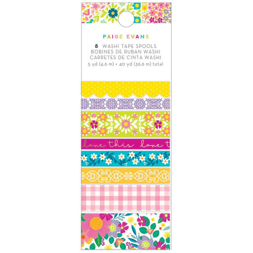 Paige Evans - Splendid - Washi Tape 8/Pkg. Available at Embellish Away located in Bowmanville Ontario Canada.
