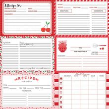 Load image into Gallery viewer, PhotoPlay - Recipe Cards Double-Sided Cardstock 12&quot;X12&quot; - Happy Fruit -Red. Available at Embellish Away located in Bowmanville Ontario Canada.

