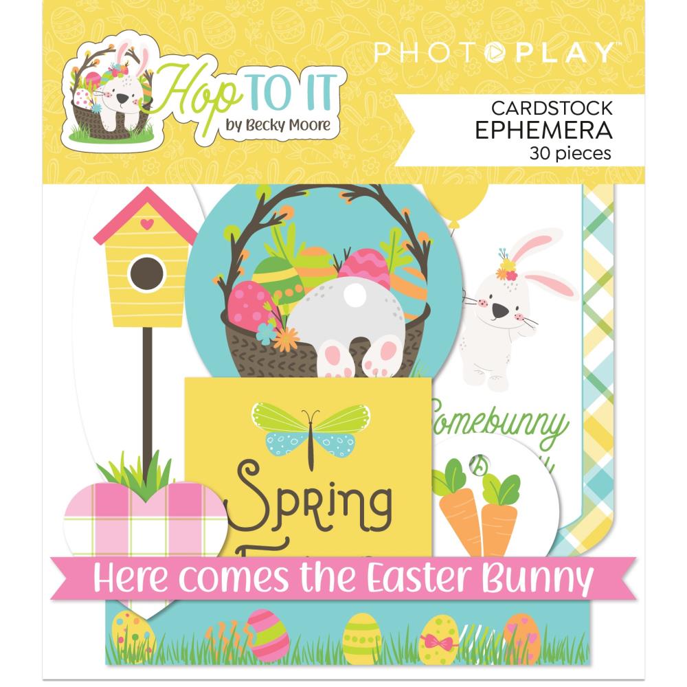 Photoplay - Hop To It - Ephemera Cardstock Die-Cuts. Available at Embellish Away located in Bowmanville Ontario Canada.