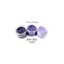 Load image into Gallery viewer, Picket Fence - Paper Glaze 1.5oz 3/Pkg - Sunset Purples. Available at Embellish Away located in Bowmanville Ontario Canada.
