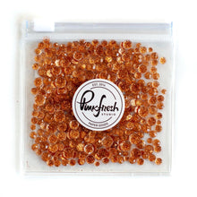 Load image into Gallery viewer, Pinkfresh - Glitter Drops Essentials. Perfect for adding glitzy accents to your crafting projects! Contains 1 pack of glitter embellishment drops in mixed sizes (3mm/4mm/5mm/6mm). Available in a variety of colors: each sold separately. Available at Embellish Away located in Bowmanville Ontario Canada. Butterscotch.
