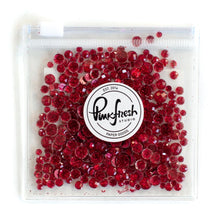 Load image into Gallery viewer, Pinkfresh - Glitter Drops Essentials. Perfect for adding glitzy accents to your crafting projects! Contains 1 pack of glitter embellishment drops in mixed sizes (3mm/4mm/5mm/6mm). Available in a variety of colors: each sold separately. Available at Embellish Away located in Bowmanville Ontario Canada. Ruby.
