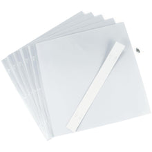 Charger l&#39;image dans la galerie, Pioneer - Universal Top-Loading Page Protectors - 5/Pkg - 12&quot;X12&quot; (W/White Inserts). PIONEER-Heavy paper inserts with top loading sheet protectors. Can be used with post bound, strap style or 3-ring albums. Acid free, lignin free and PVC emission free. Available at Embellish Away located in Bowmanville Ontario Canada.
