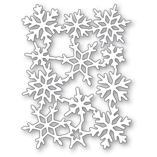 Poppystamps - Metal Die - Snowflake Background. Available at Embellish Away located in Bowmanville Ontario Canada.