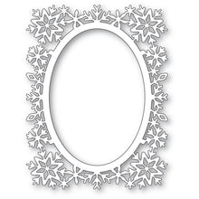 Charger l&#39;image dans la galerie, Poppystamps - Metal Die - Snowflake Oval Frame. Available at Embellish Away located in Bowmanville Ontario Canada.

