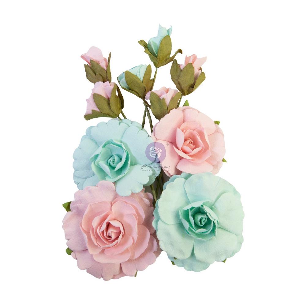 Prima Marketing - Mulberry Paper Flowers - Forever/Magic Love. Available at Embellishaway.ca in Bowmanville Ontario Canada.