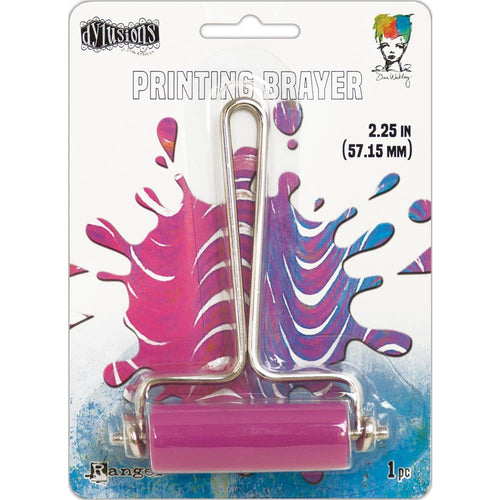 Ranger - Gel Press Plate Brayer - Small. Use to apply paints and mediums to gel plates. Be creative! Embellish your brayer with rubber bands, bubble wrap, burlap, unmounted stamps, lace and so much more! Available at Embellish Away located in Bowmanville Ontario Canada.