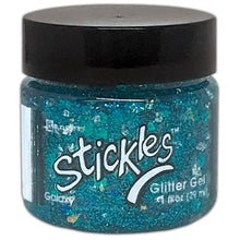 गैलरी व्यूवर में इमेज लोड करें, Ranger - Stickles Glitter Gels - Select from dropdown. Stickles Glitter Gels are easily spreadable and work great applied through a stencil or directly to surface. Assorted sizes and shapes of glitter make crafts, mixed media and more truly sparkle! This package contains 1oz of glitter gel. Available at Embellish Away located in Bowmanville Ontario Canada. Galaxy.
