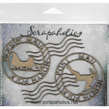 Charger l&#39;image dans la galerie, Scrapaholics - Laser Cut Chipboard - 2mm Thick - Christmas Postage - 2/Pkg - 4.5&quot;X2.5&quot;. Available at Embellish Away located in Bowmanville Ontario Canada.
