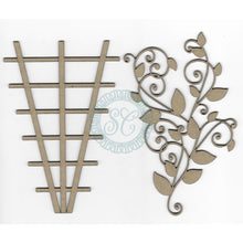 गैलरी व्यूवर में इमेज लोड करें, Scrapaholics - Laser Cut Chipboard 2mm Thick - Layered Trellis - 2/Pkg. Size 6&quot;X4&quot;. These chipboard shapes with detailed laser cut designs are perfect for complementing all your crafting projects! This package contains two pieces (1 trellis and 1 vine leaf flourish). This design is amazing when combined or used as separate pieces. Available at Embellish Away located in Bowmanville Ontario Canada.
