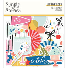 Charger l&#39;image dans la galerie, Simple Stories - Bits &amp; Pieces Die-Cuts - 47/Pkg - Celebrate! Available at Embellish Away located in Bowmanville Ontario Canada.
