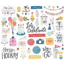 Charger l&#39;image dans la galerie, Simple Stories - Bits &amp; Pieces Die-Cuts - 47/Pkg - Celebrate! Available at Embellish Away located in Bowmanville Ontario Canada.

