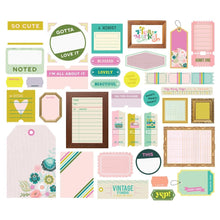 Load image into Gallery viewer, Simple Stories - Bits &amp; Pieces Die-Cuts - 42/Pkg - Flea Market - Journal. Die-Cuts are a great addition to scrapbook pages, greeting cards and more! The perfect embellishment for all your paper crafting needs! Available at Embellish Away located in Bowmanville Ontario Canada.
