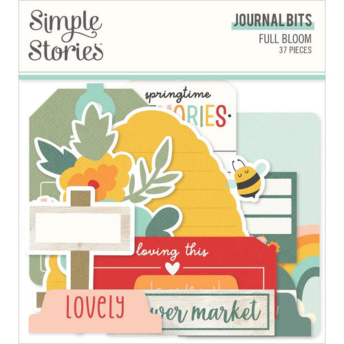 Simple Stories - Bits & Pieces Die-Cuts - 37/Pkg - Full Bloom - Journal. Available at Embellish Away located in Bowmanville Ontario Canada.