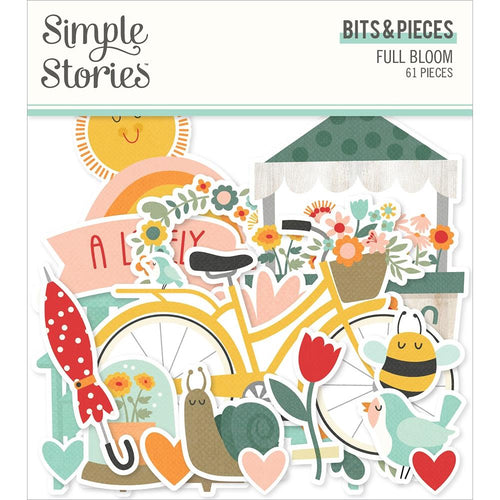 Simple Stories - Bits & Pieces Die-Cuts - 61/Pkg - Full Bloom. Available at Embellish Away located in Bowmanville Ontario Canada.