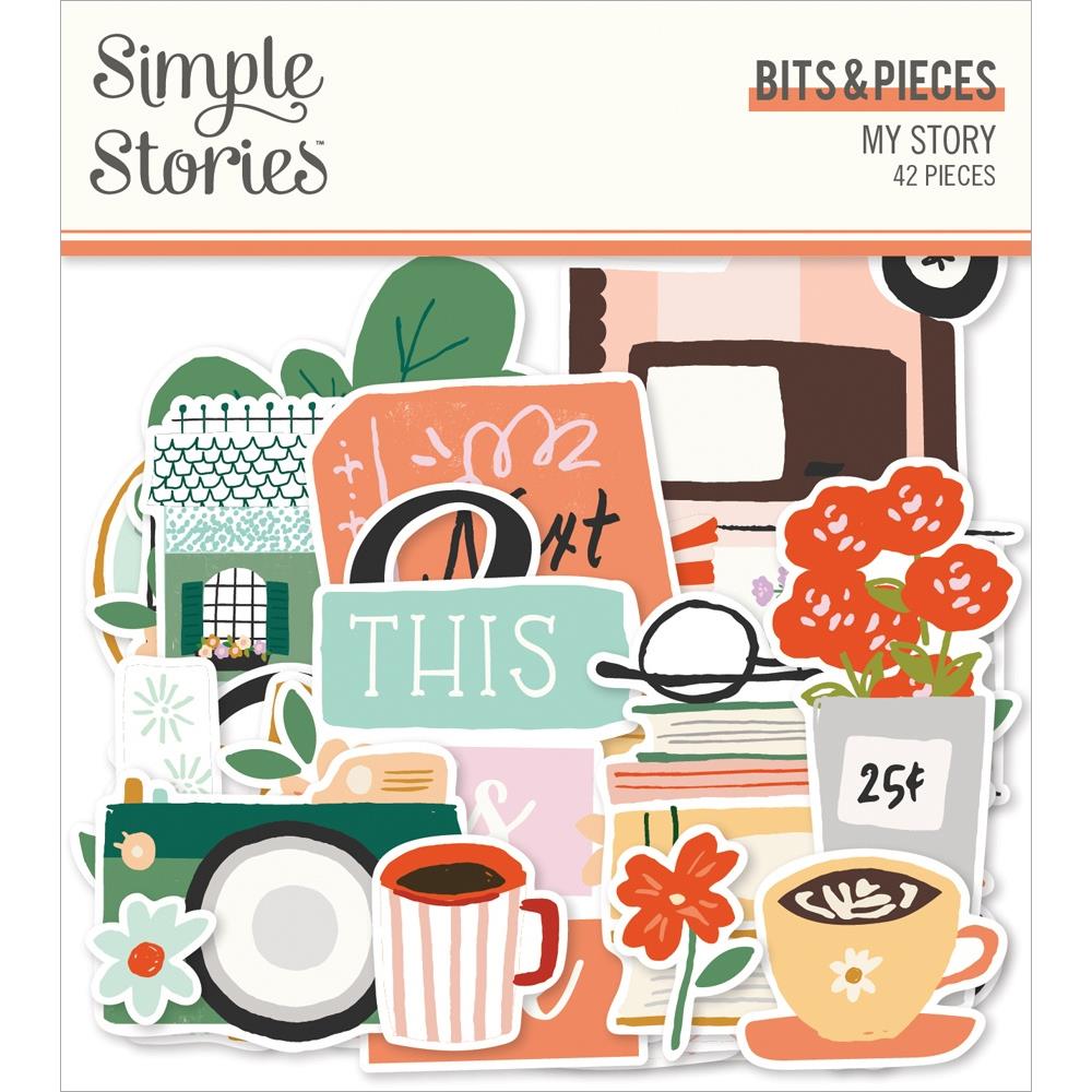 Simple Stories - Bits & Pieces Die-Cuts - 42/Pkg - My Story. Die-Cuts are a great addition to scrapbook pages, greeting cards and more! The perfect embellishment for all your paper crafting needs! Available at Embellish Away located in Bowmanville Ontario Canada.