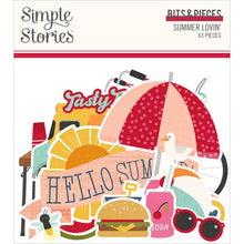 Charger l&#39;image dans la galerie, Simple Stories - Bits &amp; Pieces Die-Cuts - 63/Pkg - Summer Lovin&#39;. Available at Embellish Away located in Bowmanville Ontario Canada.
